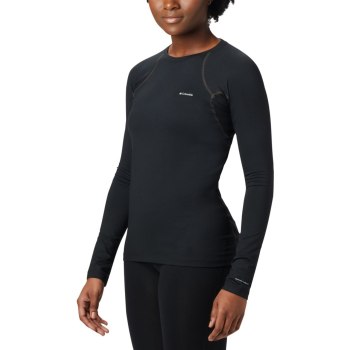 Columbia Ženske Majice S Kapuljačom - Heavyweight Stretch Long Sleeve Top Crne | QKVX-57098